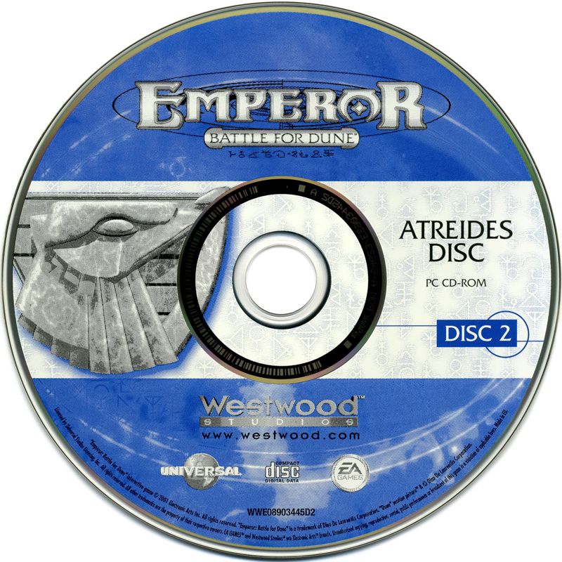 Media for Emperor: Battle for Dune (Windows): Disc 2 - Atreides