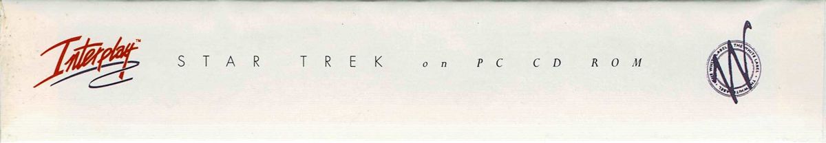Spine/Sides for Star Trek: 25th Anniversary (DOS) (White Label release): Top