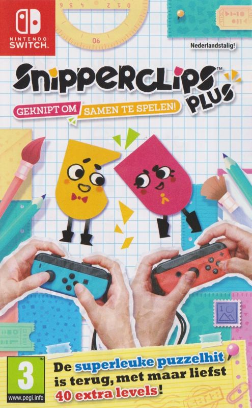 Front Cover for Snipperclips Plus: Cut it out, together! (Nintendo Switch)