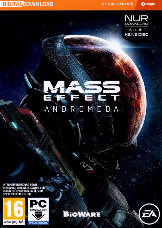 Mass Effect: Andromeda cover or packaging material - MobyGames