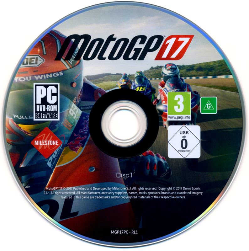 Media for MotoGP 17 (Windows): Disc 1