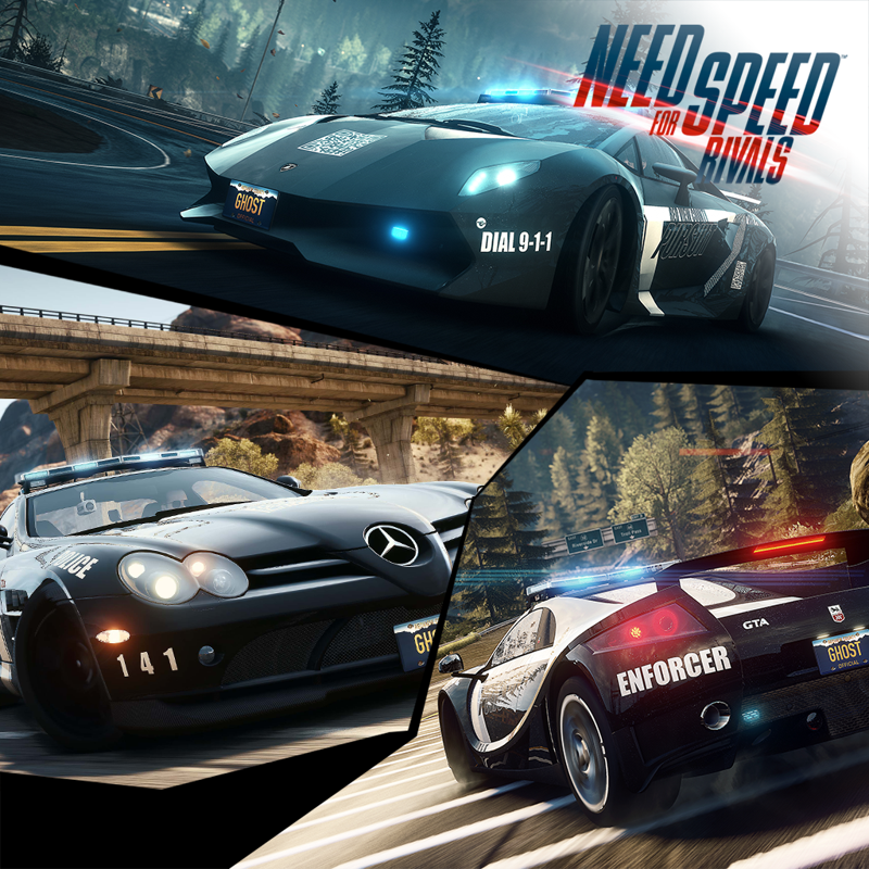 Front Cover for Need for Speed: Rivals - Movie Pack: Cops (PlayStation 4) (download release)