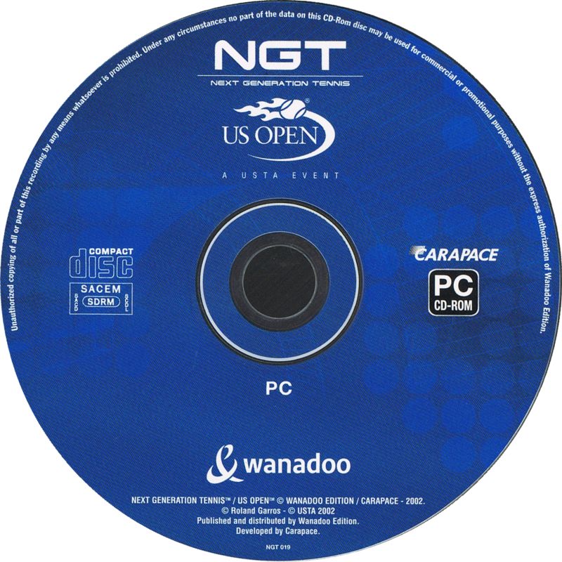 Media for NGT: US Open 2002 (Windows)