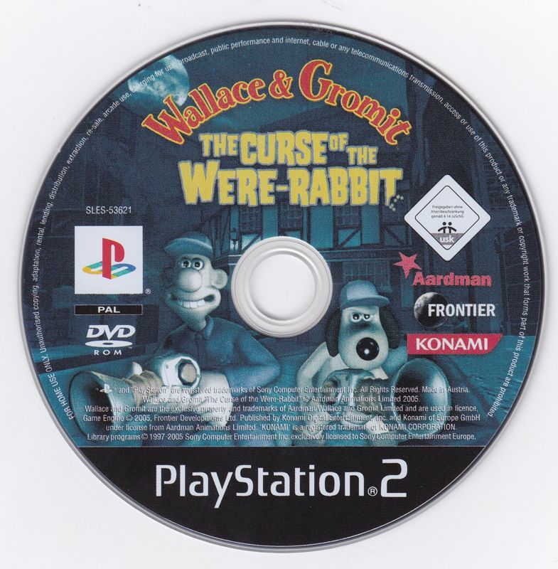 Wallace & Gromit The Curse of the WereRabbit cover or packaging