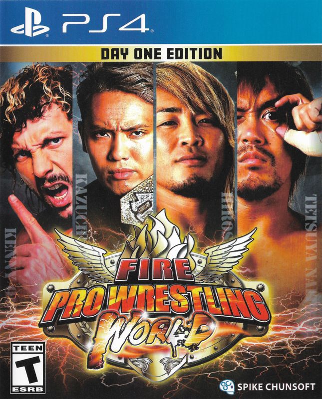 Front Cover for Fire Pro Wrestling World (PlayStation 4) (Day One Edition)