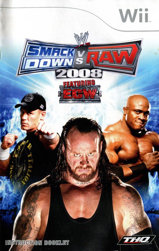 Wwe Smackdown Vs. Raw 2008 Cover Or Packaging Material - Mobygames