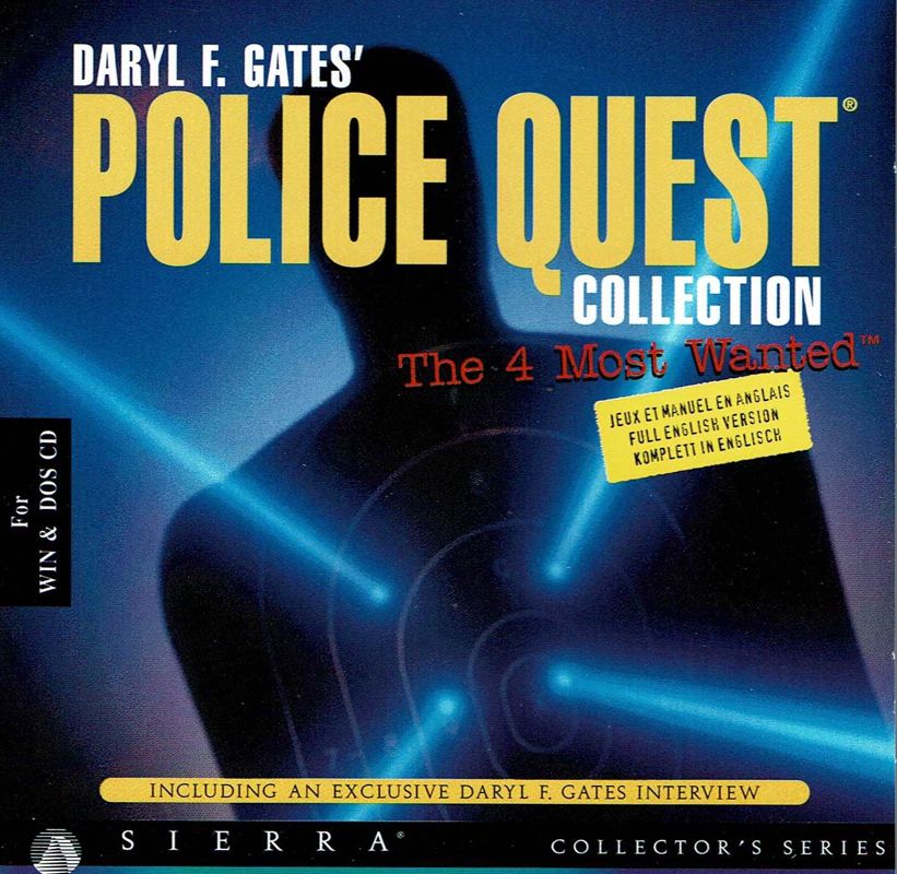 Other for Daryl F. Gates' Police Quest Collection: The 4 Most Wanted (DOS and Windows 3.x): Jewel Case - Front