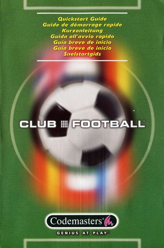 Reference Card for Club Football 2005 (Xbox) (Manchester United release): Front