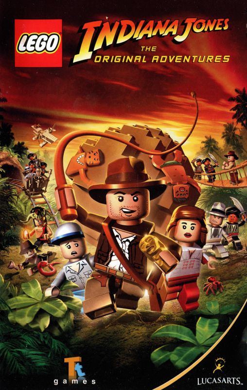Manual for LEGO Indiana Jones: The Original Adventures (PlayStation 2): Front