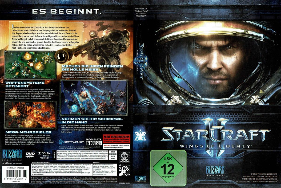 Other for StarCraft II: Wings of Liberty (Macintosh and Windows): Keep Case - Full Cover