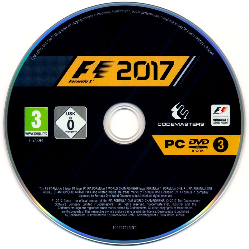 Media for F1 2017 (Special Edition) (Windows): Disc 3