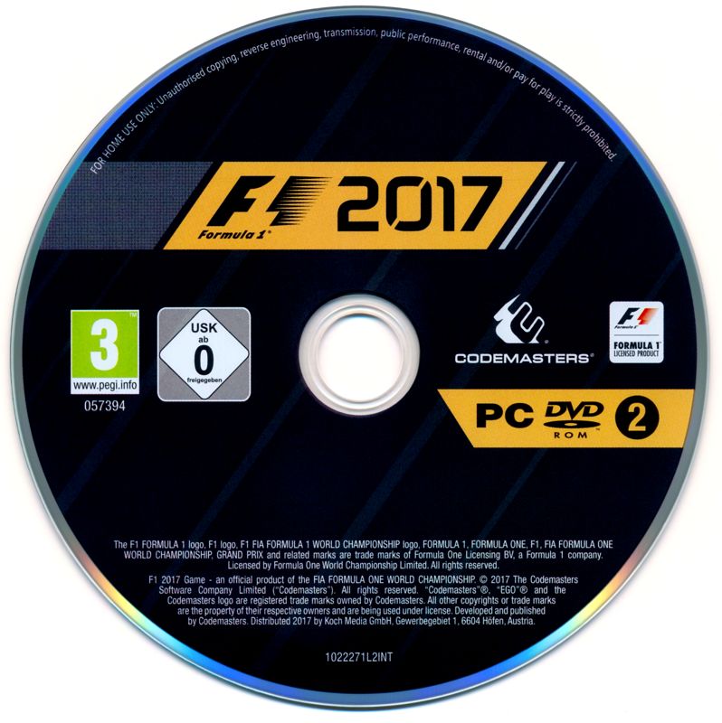 Media for F1 2017: Special Edition (Windows): Disc 2