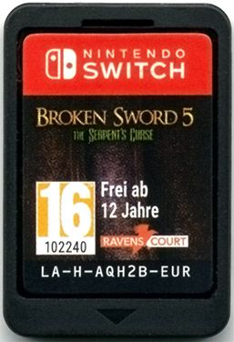 Media for Broken Sword 5: The Serpent's Curse (Nintendo Switch)
