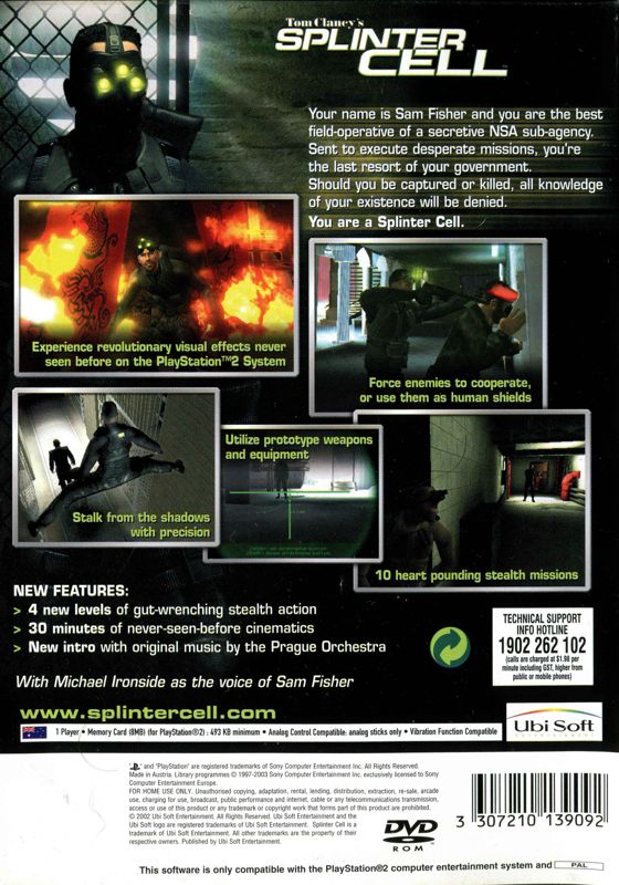 Tom Clancy's Splinter Cell • PS2