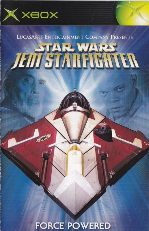 Manual for Star Wars: Jedi Starfighter (Xbox): Front