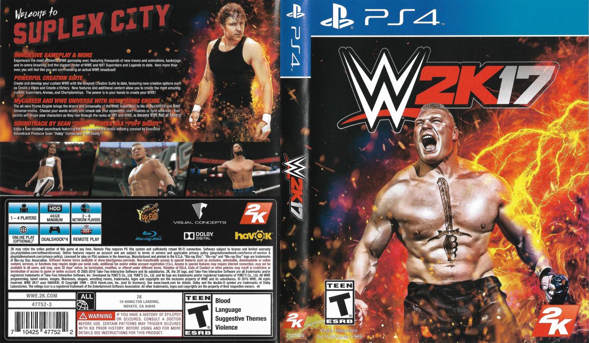 Other for WWE 2K17 (NXT Edition) (PlayStation 4): Keep Case - Full