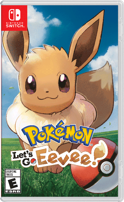 Front Cover for Pokémon: Let's Go, Eevee! (Nintendo Switch) (download release): 1st version