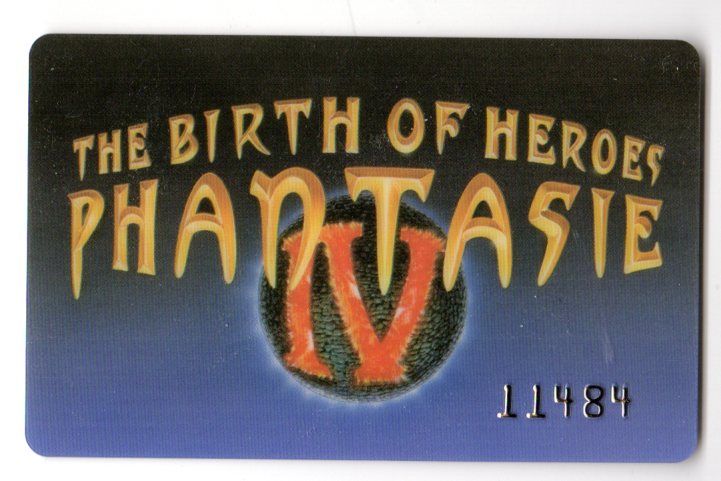 Extras for Phantasie IV: The Birth of Heroes (Sharp X68000): Ownership Card
