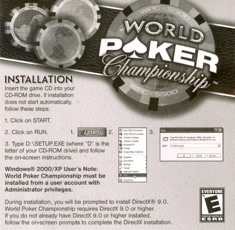 Challenge world poker championship cover or packaging material mobygames