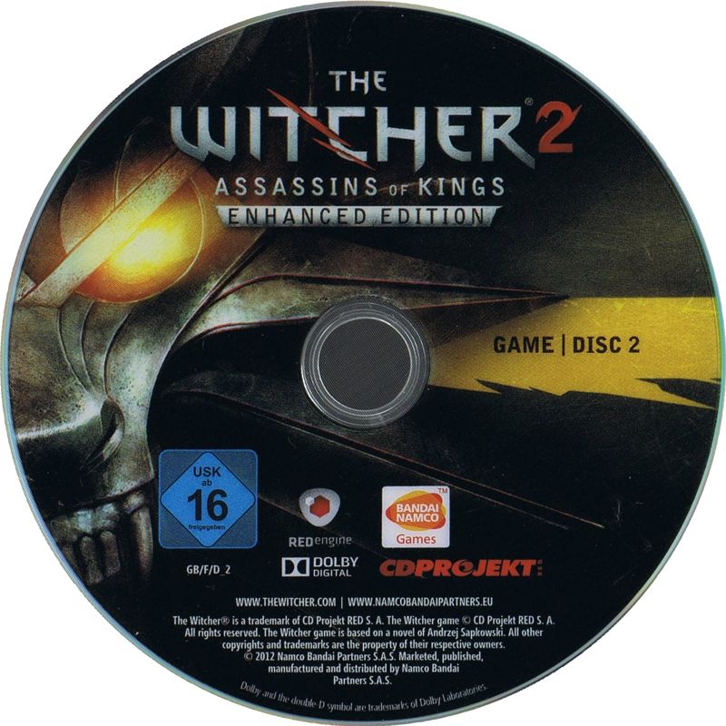 Media for The Witcher 2: Assassins of Kings - Enhanced Edition (Windows): Disc 2