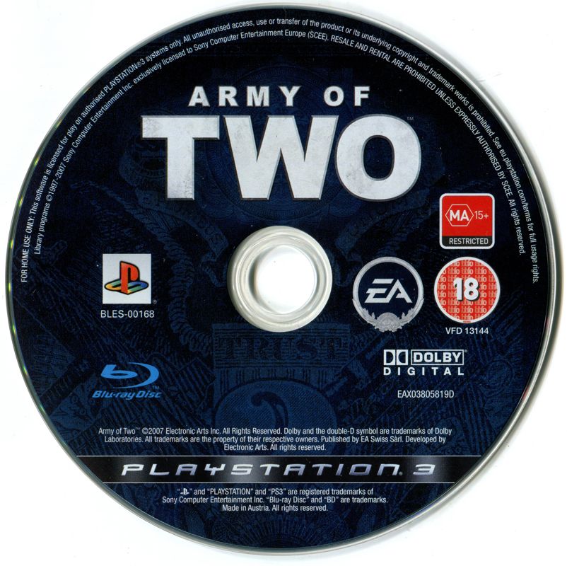 Media for Army of Two (PlayStation 3)
