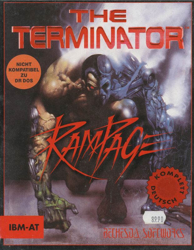 Front Cover for The Terminator: Rampage (DOS) (red disk version)