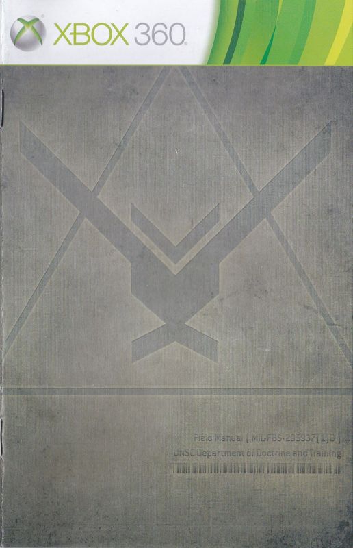 Manual for Halo: Reach (Xbox 360): Front