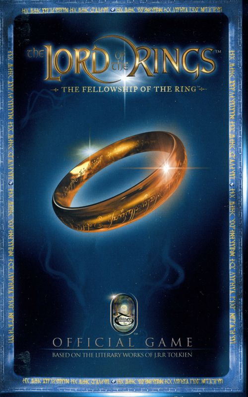 Manual for The Lord of the Rings: The Fellowship of the Ring (PlayStation 2): Front