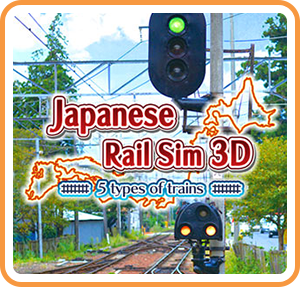 Front Cover for Japanese Rail Sim 3D: 5 types of trains (Nintendo 3DS) (download release)