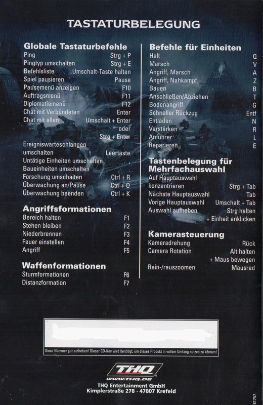 Manual for Warhammer 40,000: Dawn of War - Anthology (Windows): Dark Crusade - Back