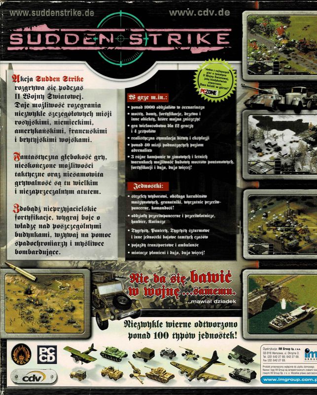 Sudden Strike cover or packaging material - MobyGames