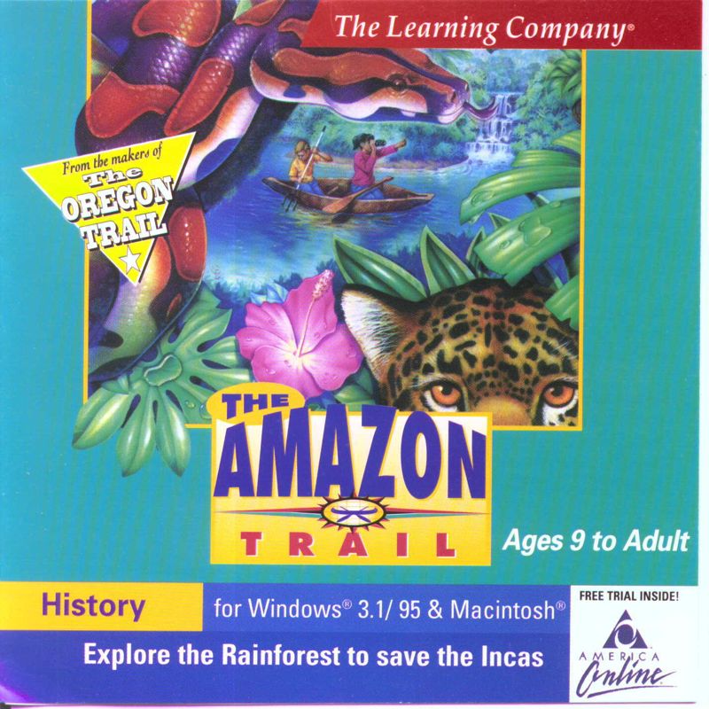 Front Cover for The Amazon Trail (Macintosh and Windows and Windows 3.x)