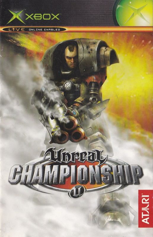 Manual for Unreal Championship (Xbox): Front