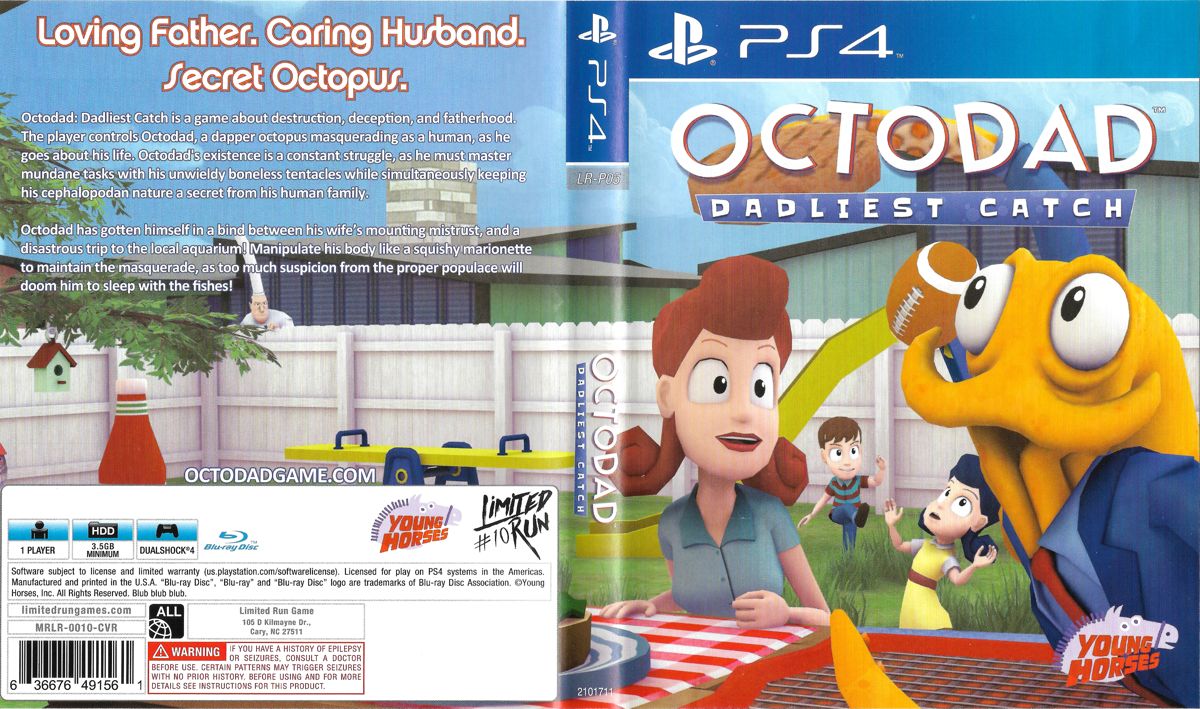 Full Cover for Octodad: Dadliest Catch (PlayStation 4) (Limited Run release)