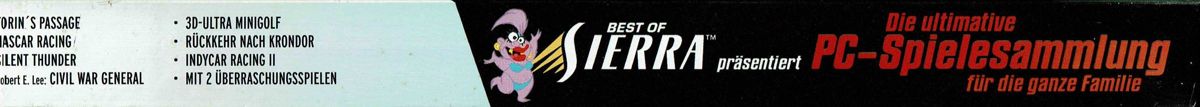 Spine/Sides for Best of Sierra: Die Ultimative PC-Spielesammlung (DOS and Windows): Bottom