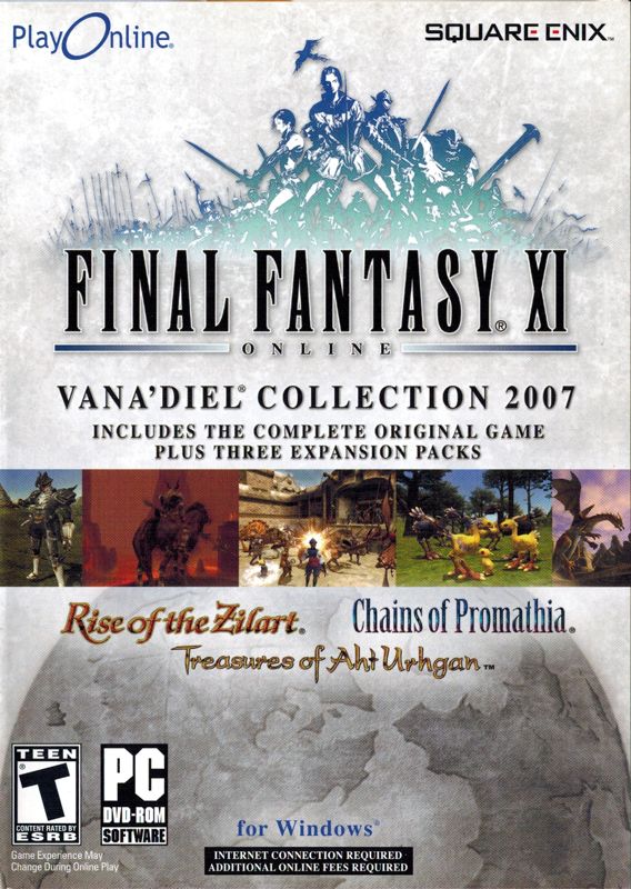 Front Cover for Final Fantasy XI Online: The Vana'Diel Collection 2007 (Windows)