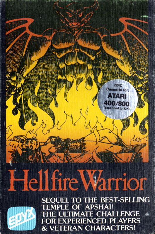 Front Cover for Dunjonquest: Hellfire Warrior (Atari 8-bit)