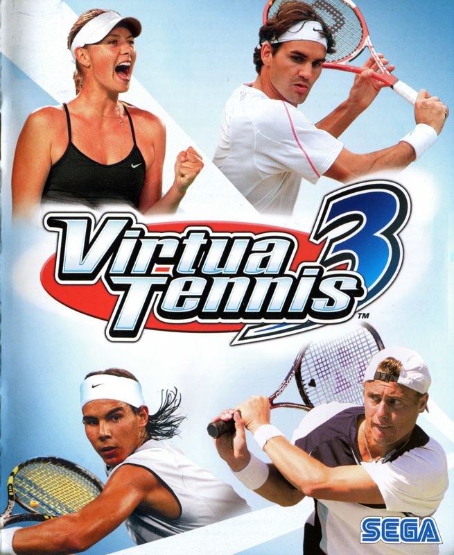 Manual for Virtua Tennis 3 (PlayStation 3) (Platinum release): Front