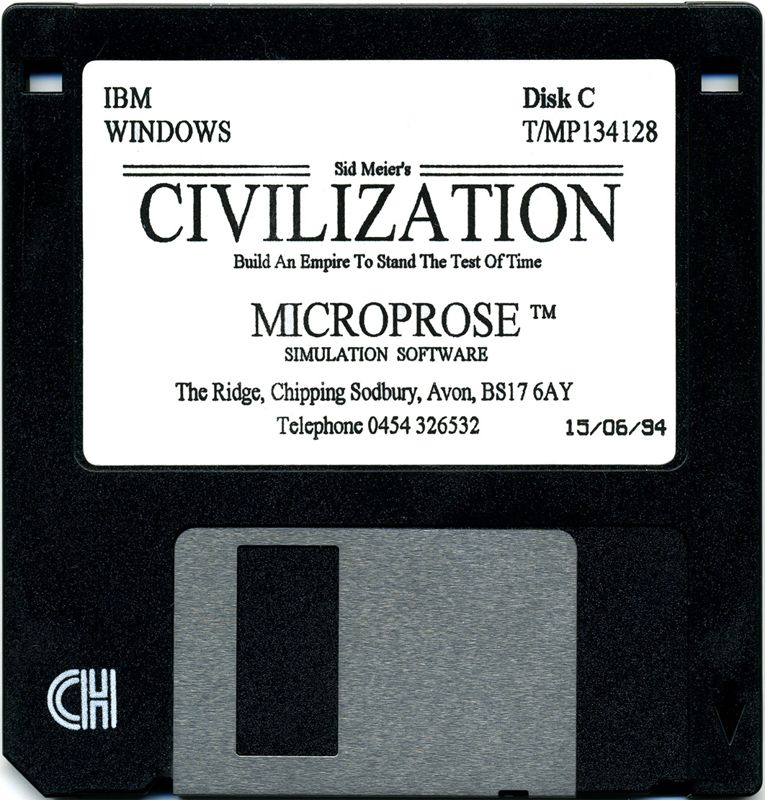 Media for Sid Meier's Civilization (Windows 3.x): Disk 3