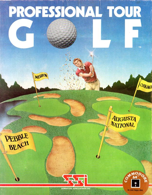 Front Cover for Professional Tour Golf (Commodore 64) (Expansion disk sold separately)