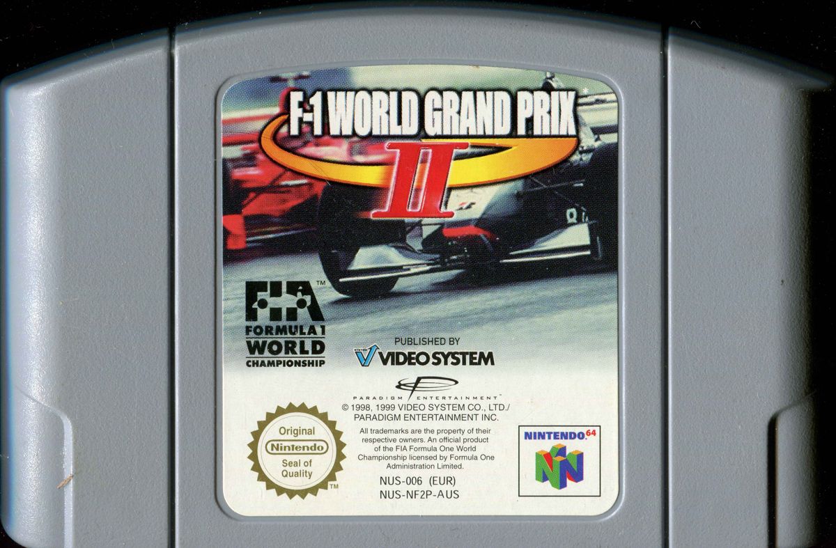 Media for F-1 World Grand Prix II (Nintendo 64): Front