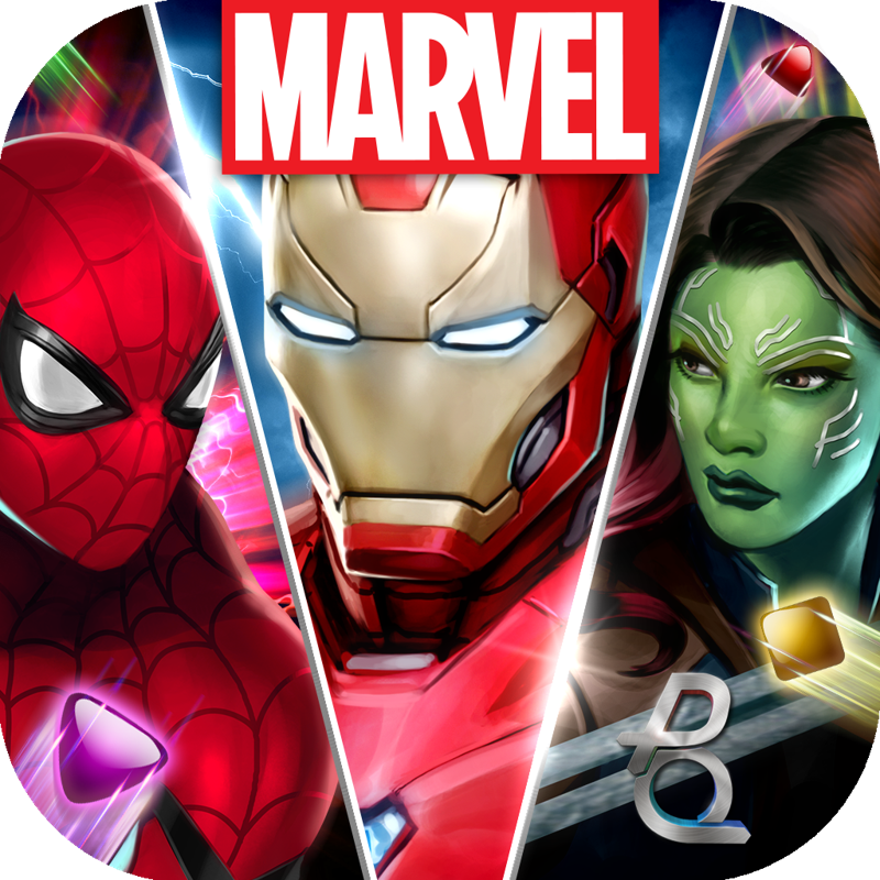 Front Cover for Marvel Puzzle Quest (iPad and iPhone): R166 release