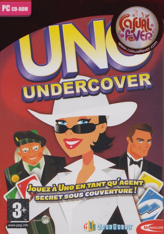 Front Cover for Uno Undercover (Windows) ("Casual Fever" release (Mindscape 2009)): Except for the upper part, sleeve is totally transparent
