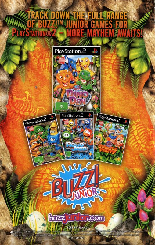 Buzz! Junior Dino Den PS2 Review -  