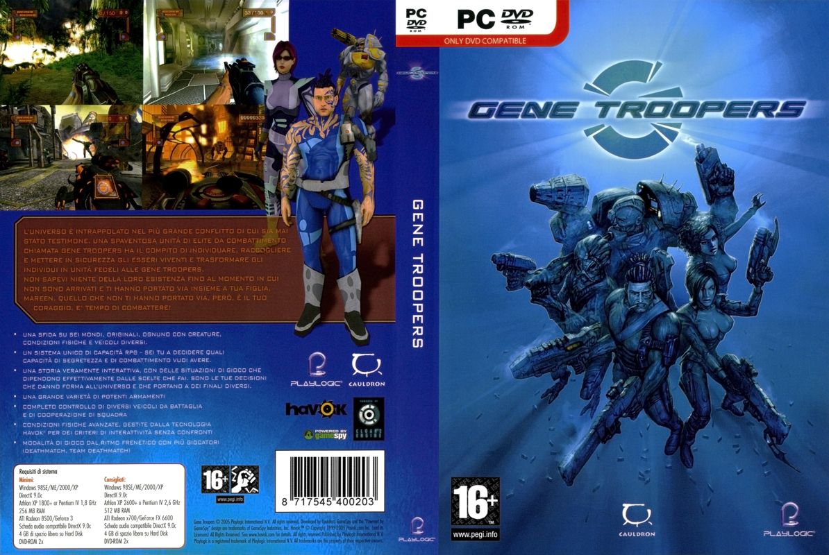 Full Cover for Gene Troopers (Windows)