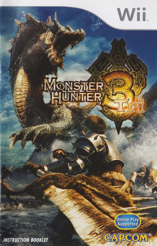 Manual for Monster Hunter Tri (Wii): Front