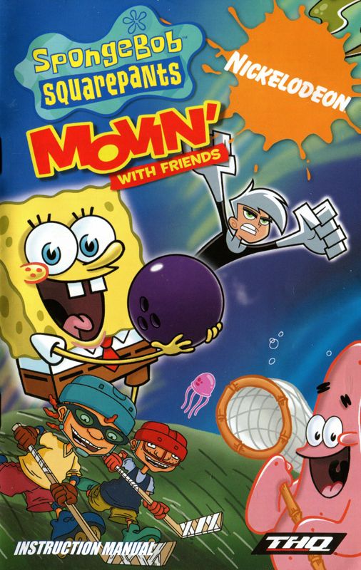 Manual for Nicktoons Movin' (PlayStation 2): Front