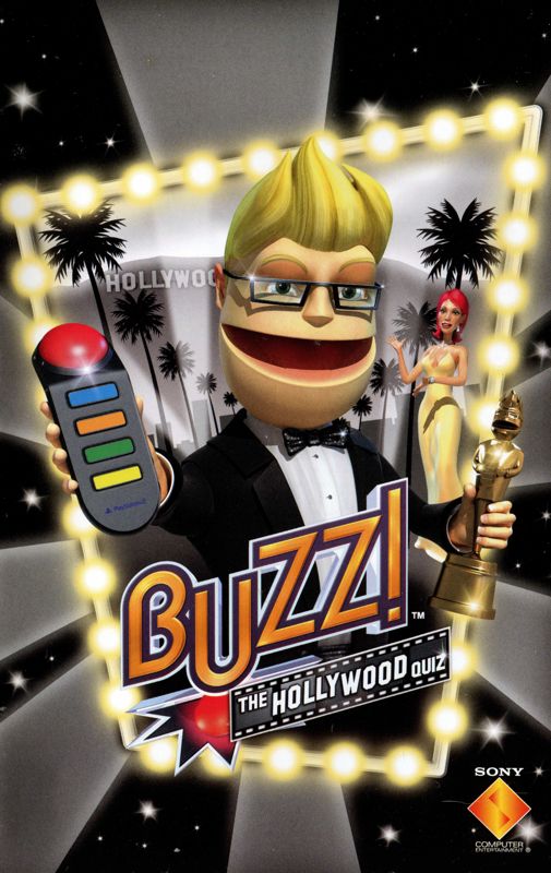 Manual for Buzz! The Hollywood Quiz (PlayStation 2): Front