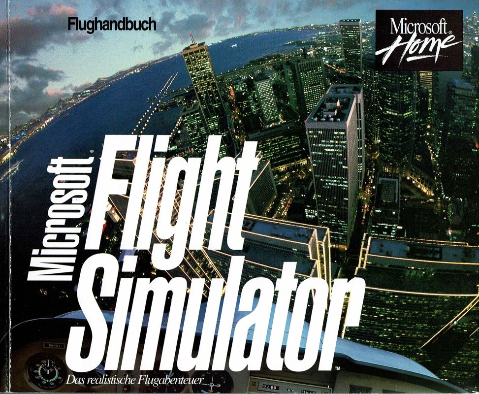 Manual for Microsoft Flight Simulator (v5.0) (DOS) (Version 5.1): Front