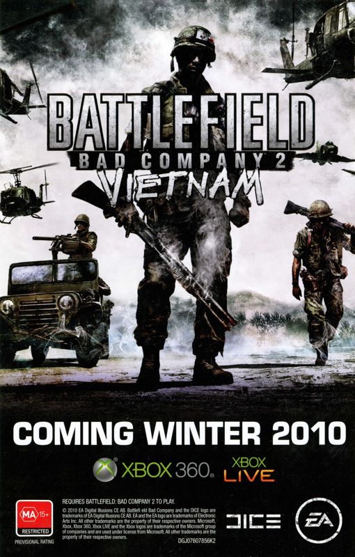 Advertisement for Battlefield: Bad Company 2 - Ultimate Edition (Xbox 360)